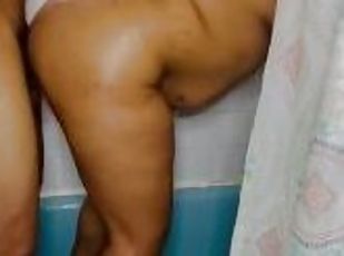 mandi, payudara-besar, anal, berkulit-hitam, latina, ibu, wanita-gemuk-yang-cantik, suami, sperma, normal