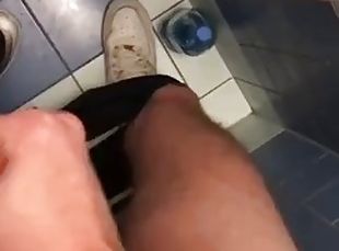 Young boy fucking in the public bathroom