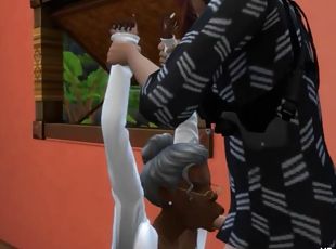 Curvy ebony granny, The Sims 4