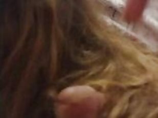 I masturbate using roommates long hair and my cock and it turns her on (long hair fetish) hair fuck