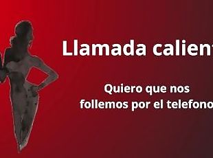 Mujer caliente llama para que la follen por telefono