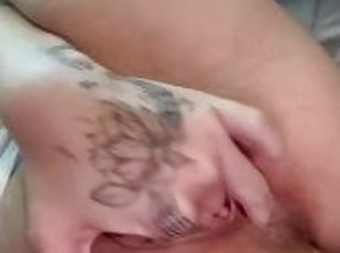 Fingering my tiny pussy till I cum