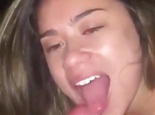 Choking On Daddy's Huge Knob - Oral Sex