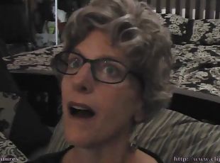 Gilf cock sucker works hard for his sperm