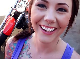 Biker Babe Hot POV Sex Video