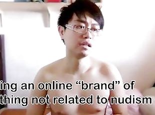 asiatisk, nudist, amatör, cumshot, gay, avrunkning, ensam