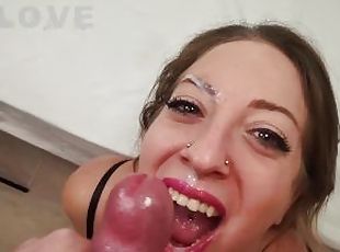 Sloppy blowjob and facial with Venom Evil