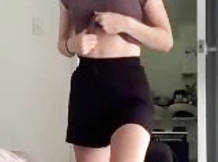 Sexy 18 YR old strips down