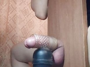 Torture of pinched cock ( Post Orgasm )