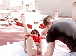 Sloppy Blowjob With Red Little Bikini Ferr Lima