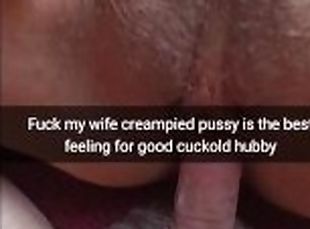 Like a good cuckold, I fuck my wife when her pussy is full of someone else's cum[Cuckold.Snapchat]