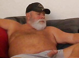Dad Strokes on Webcam