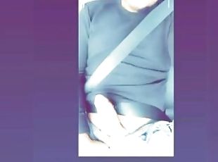 Rare footage Supernaturalteddy flashes his cock in the car (Instagram @_supernaturalteddy_)