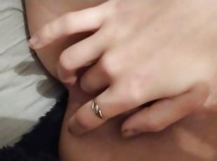 cute brunette tight pussy masturbating