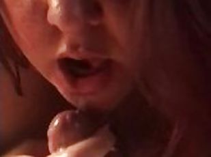 Super Sloppy Blow Job with Messy Cum Shot - VivianDimondBBW