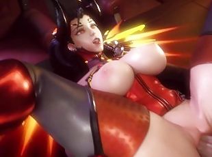 Mercy POV Pussy Creampie (with sound) 3d overwatch animation hentai anime cum inside blender sfm