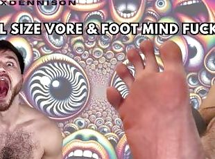 Full size vore & Foot mind Fuck