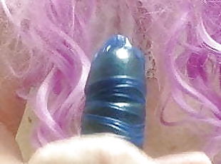 Sissy Bambijones Gags on Dildo..deep throat