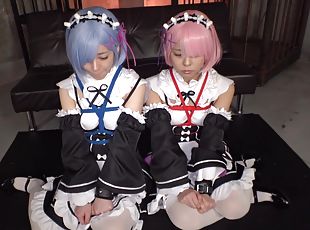 Rem And Ram Cosplayer Double Anal Session