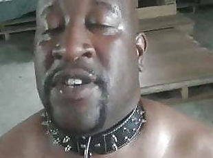 Submissive Black Eating White Dick