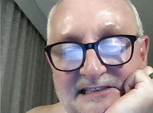 grandpa cum on webcam