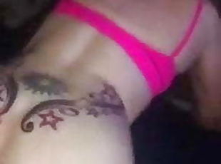 Tattooed trans arse 