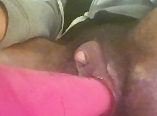 ebony ftm 9 inch dildo play