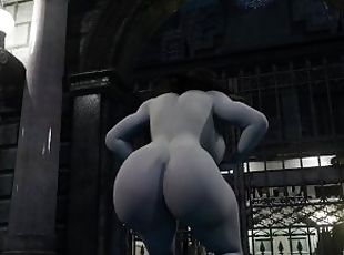 Resident Evil Lady Dimitrescu Twerk. Model by xzCrystal3D. Stage by Mokujinhornywood