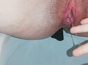 masturbation, orgasm, pissande, fitta-pussy, kvinnligt-sprut, perfekt, vått