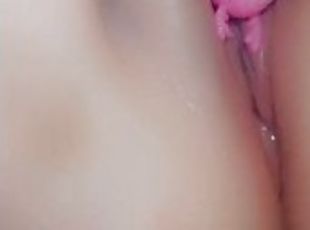 Close up clit play