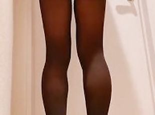 black pantyhose masturbation crossdresser