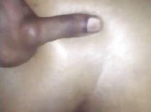 Ebony Girl Creams On My Cock