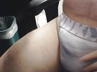 Guy in PINK thong cumshot with my new vibrating pussy