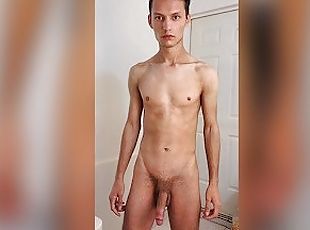 asiático, masturbação, tiro-ao-alvo, adolescente, gay, gozando, ejaculação, sozinho, gay-adolescente, realidade