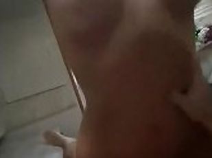 payu-dara-besar, amateur, perempuan-jelita, pov, rambut-kuning, menunggang, payu-dara, petite, orang-czech, gadis-koboi