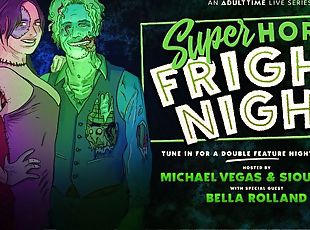 Bella Rolland & Siouxsie Q in Michael Vegas, Siouxsie Q & Bella Rolland - Super Horny Fright Night