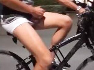 Riding my bike in my briefs