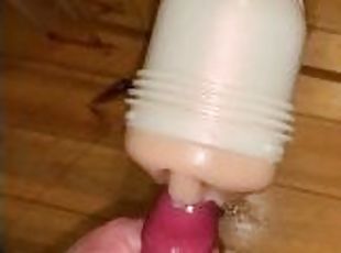 Virgin uses fleshlight and loses his mind