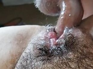 poilue, chatte-pussy, ejaculation-sur-le-corps, milf, maman, ejaculation-interne, belle-femme-ronde, point-de-vue, mère, bite