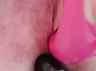 masturbation, amatör, anal, mogen, leksak, dubbel, pov, ensam, penetrering