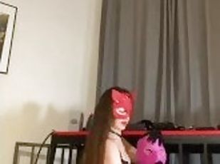 strapon, blowjob, stor-pikk, deepthroat, bdsm, slave, ludder, ekkel, fetisj, elskerinne