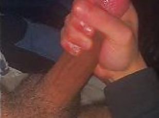 Stroking my cock