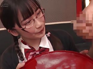 Waka Misono - Cum on a red plate