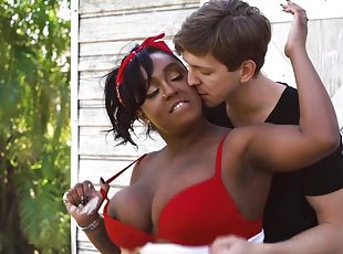 Busty fat ebony Layton Benton lets Markus Dupree fuck herself