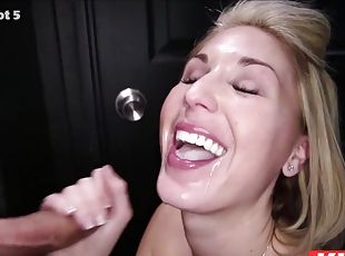 KIMBER Interracial BLOWJOB Blonde Teen Finishing Blowjobs Cum Swallow Many Fellatio BBC Cumshots GLORYHOLE Part 1 - Kimber Lynn - Kimber lynn