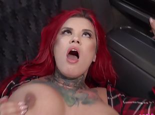 Busty New Driver Gets Her Thrills 2 - Sabien Demonia