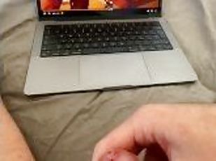 NICE CUMSHOT while watching our Videos