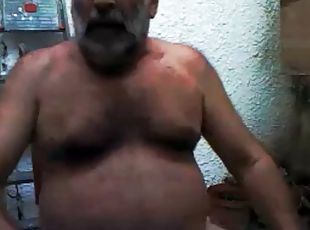 Grandfather cum on cam