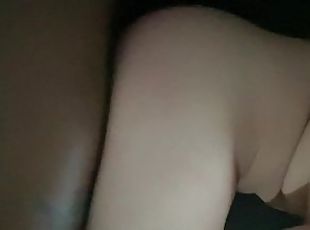 POV: side view pawg wife takes husbands cream pie (New year)