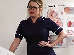 Uniformed cfnm nurse babe